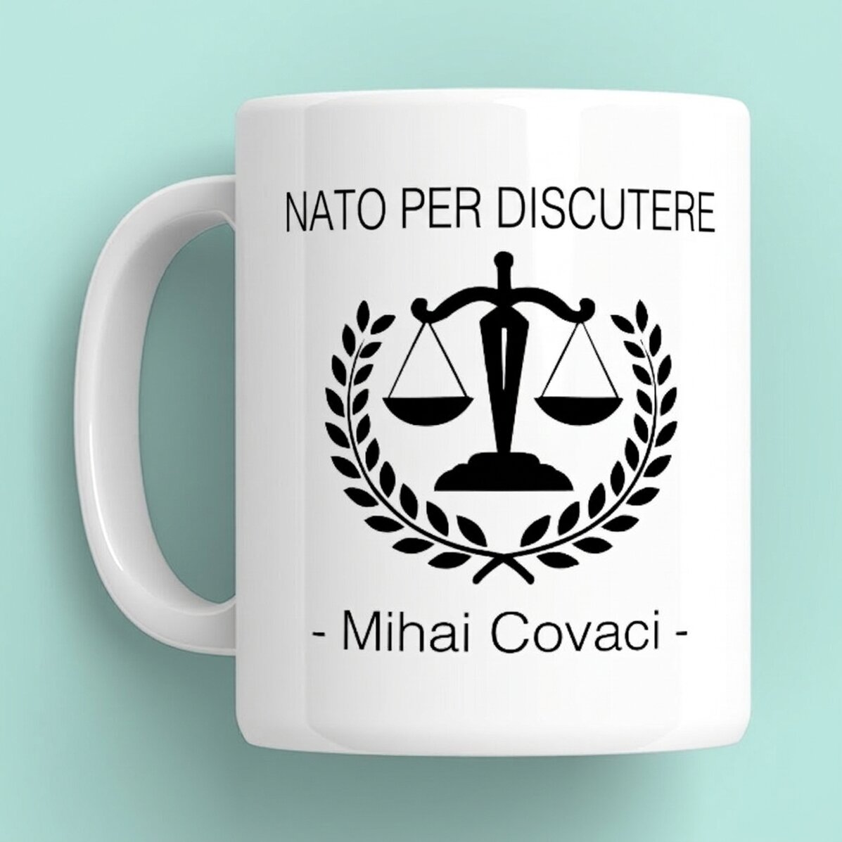 Tazza personalizzata con scritta per avvocati - Born to argue
