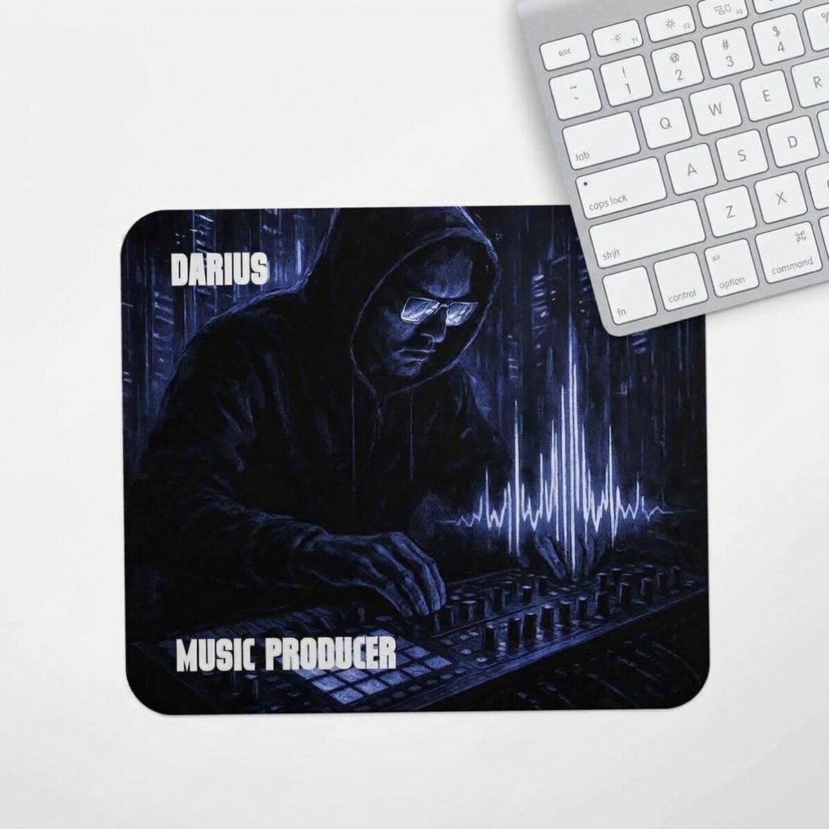 Tappetino per mouse personalizzato con scritta - Music Producer