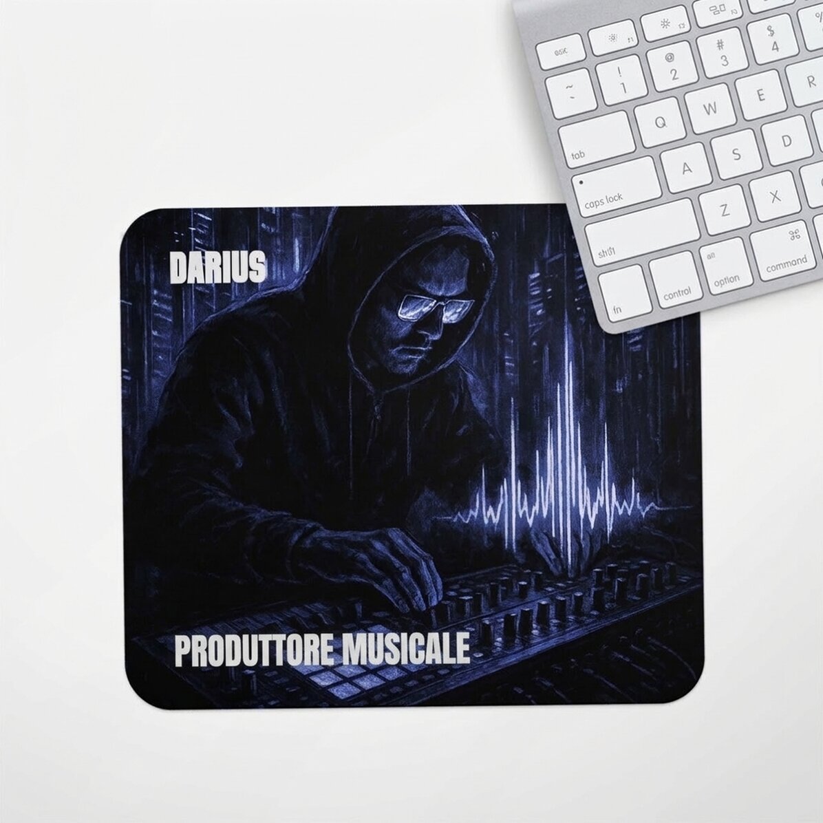 Tappetino per mouse personalizzato con scritta - Music Producer