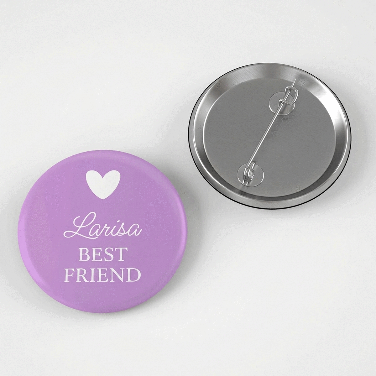 Spilla personalizzata con scritta - Cuore
