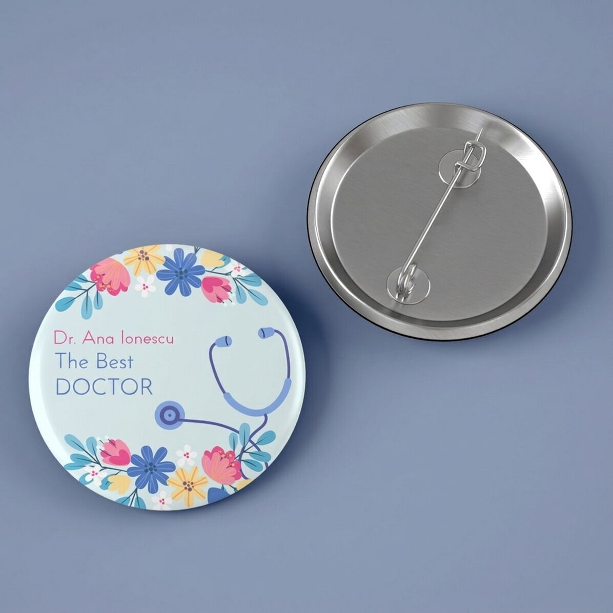 Spilla personalizzata con scritta - Medico