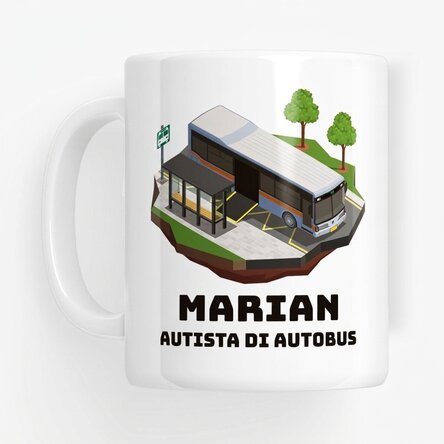 Tazza personalizzata con scritta per autisti - Autista di autobus
