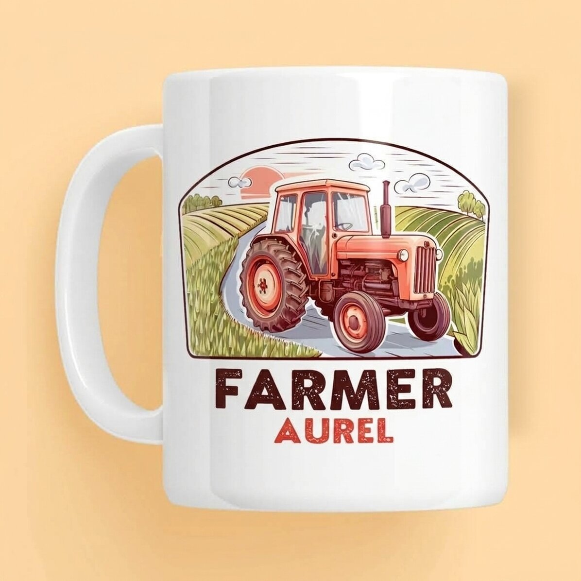 Tazza personalizzata con scritta per agricoltori - Trattore