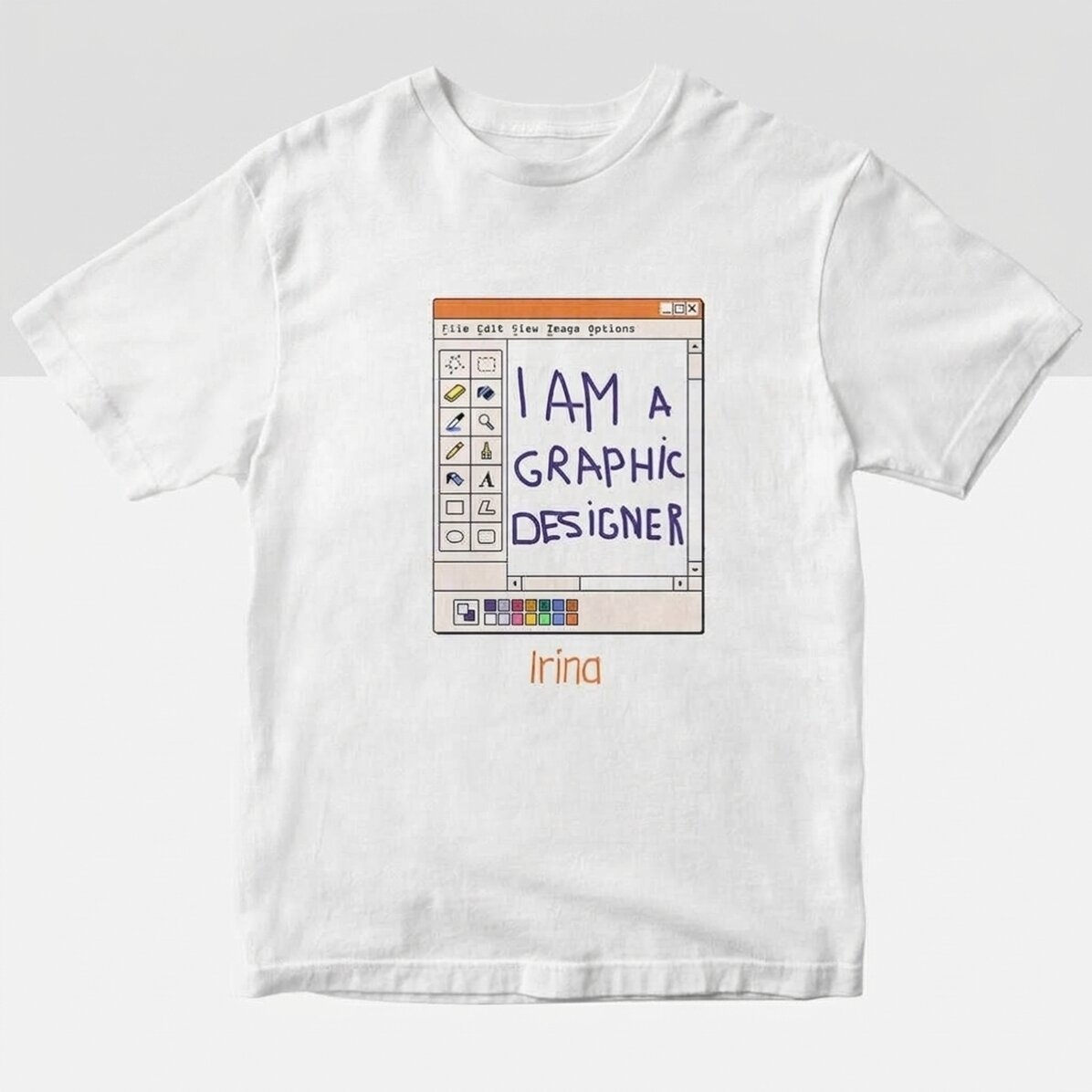 Maglietta in cotone personalizzata con nome - Graphic Designer