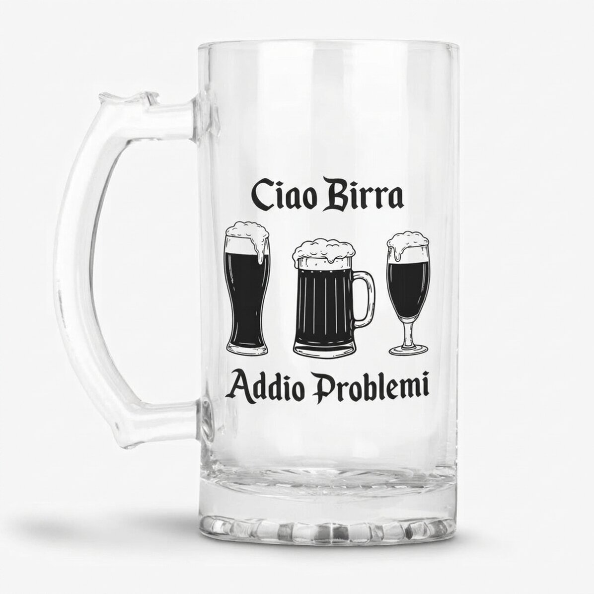 Boccale da birra personalizzato con messaggio - Hello Beer
