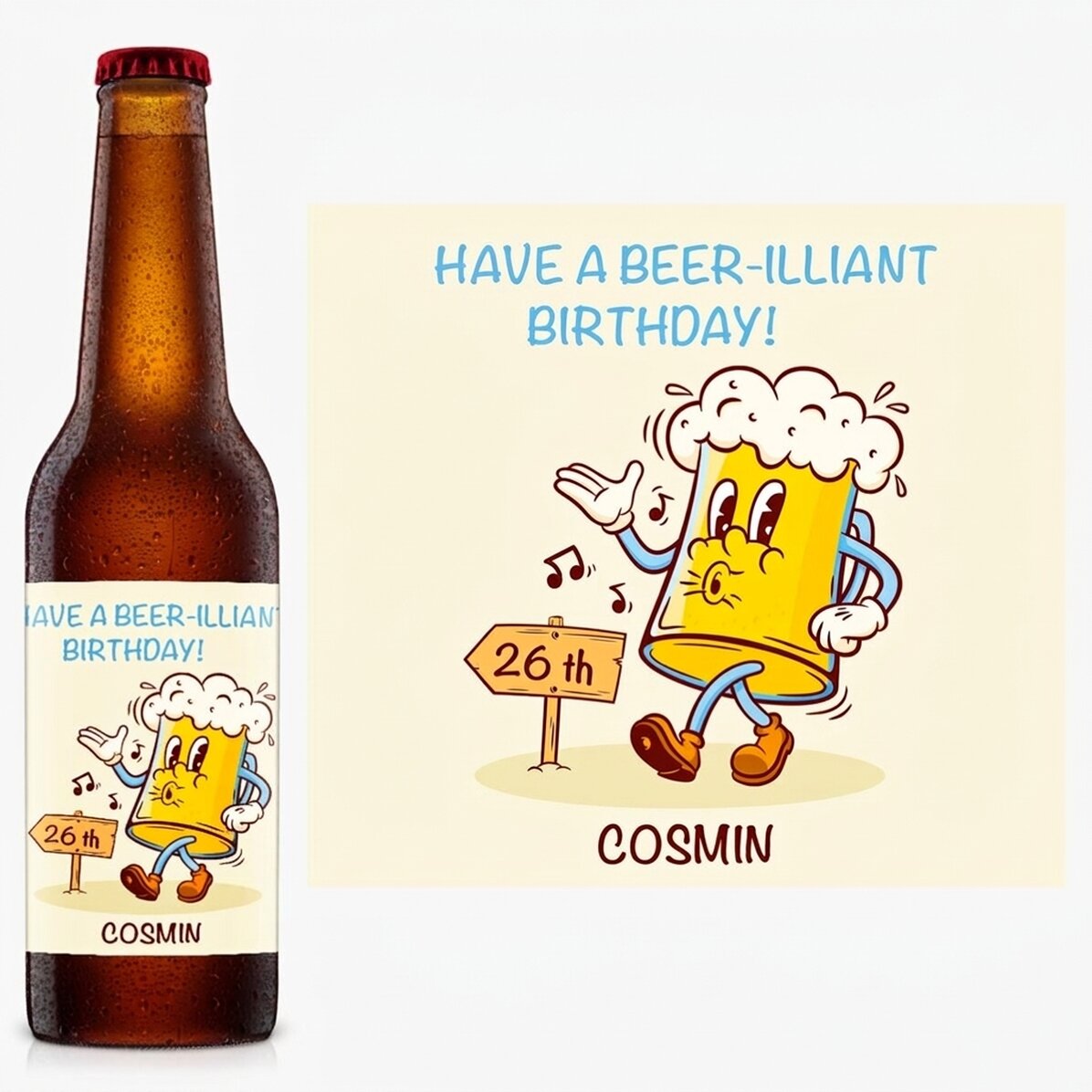 Birra personalizzata con scritta - Beer-illiant