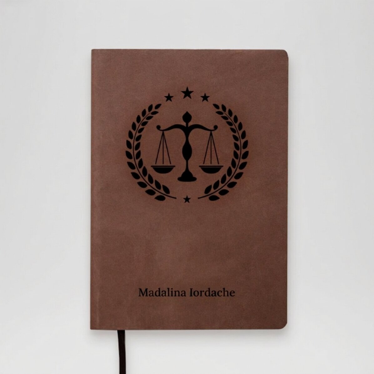 Agenda in pelle personalizzata con scritta - Avvocato