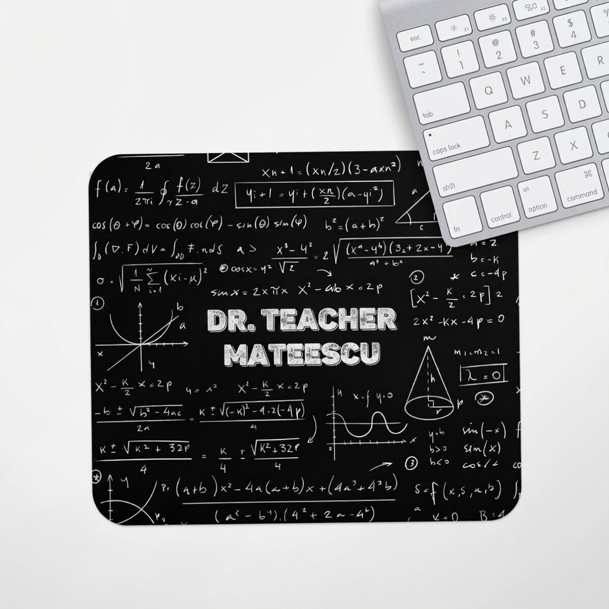 Tappetino per mouse personalizzato con nome - Insegnante di matematica