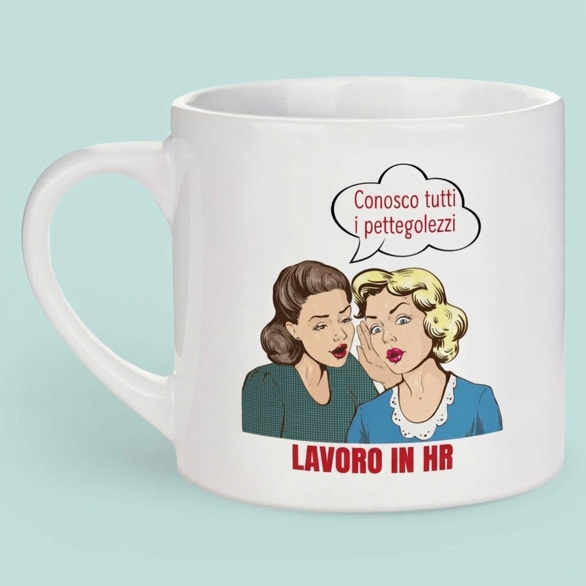 Tazza da caffè personalizzata con scritta per le Risorse Umane