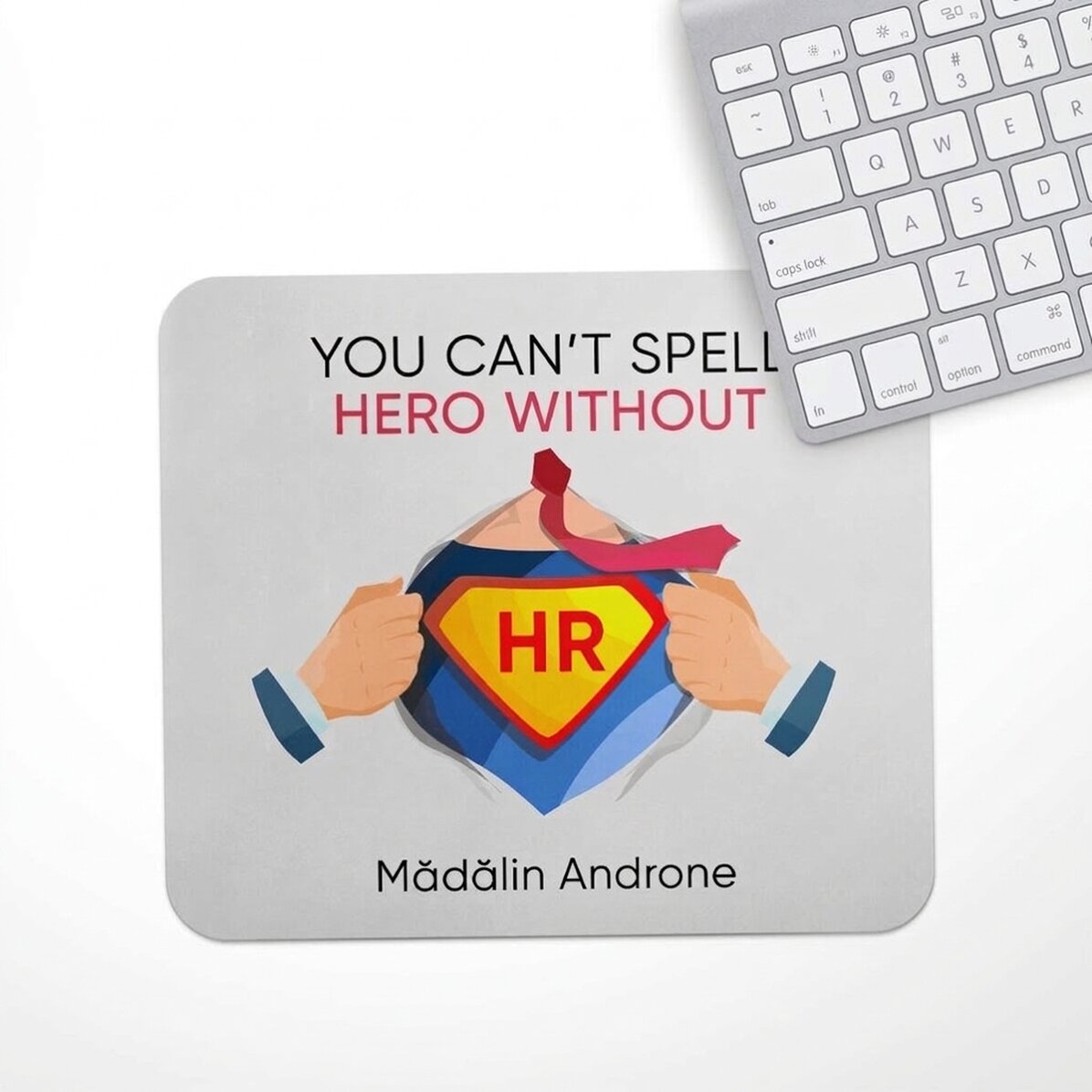 Tappetino per mouse personalizzato con messaggio - HR