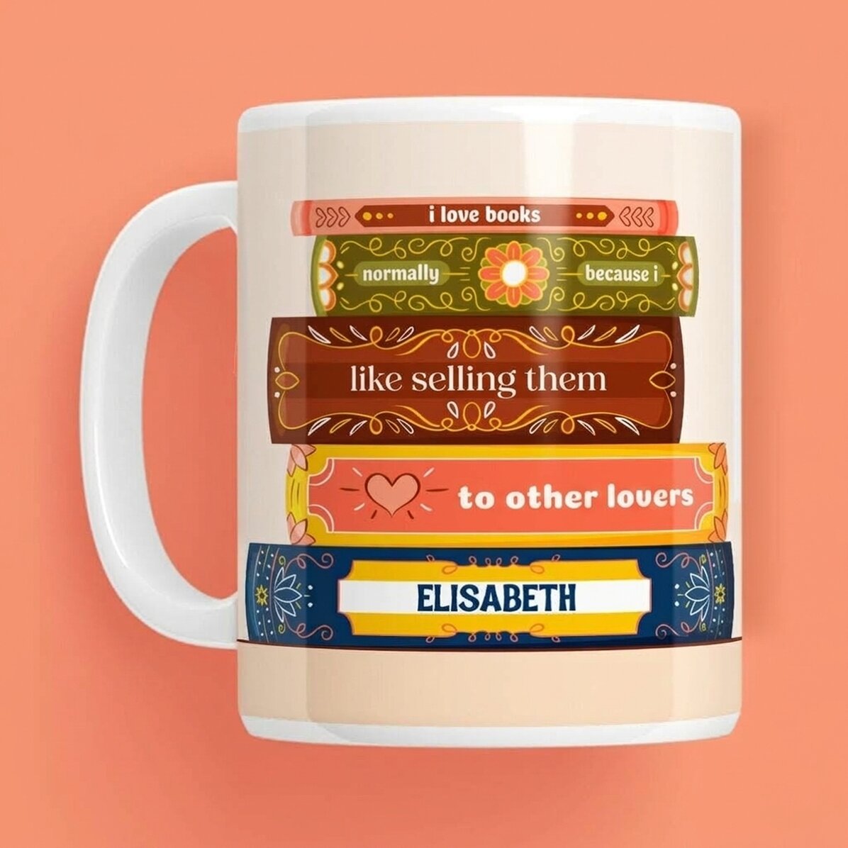 Tazza personalizzata con scritta - Librar