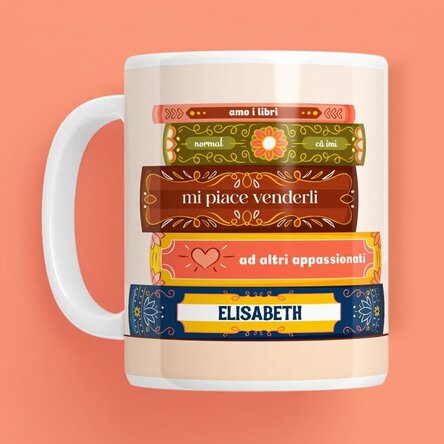 Tazza personalizzata con scritta - Librar