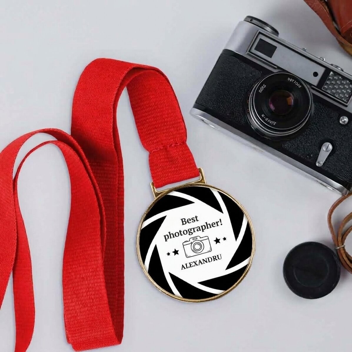 Medaglia personalizzata con messaggio - Fotografo