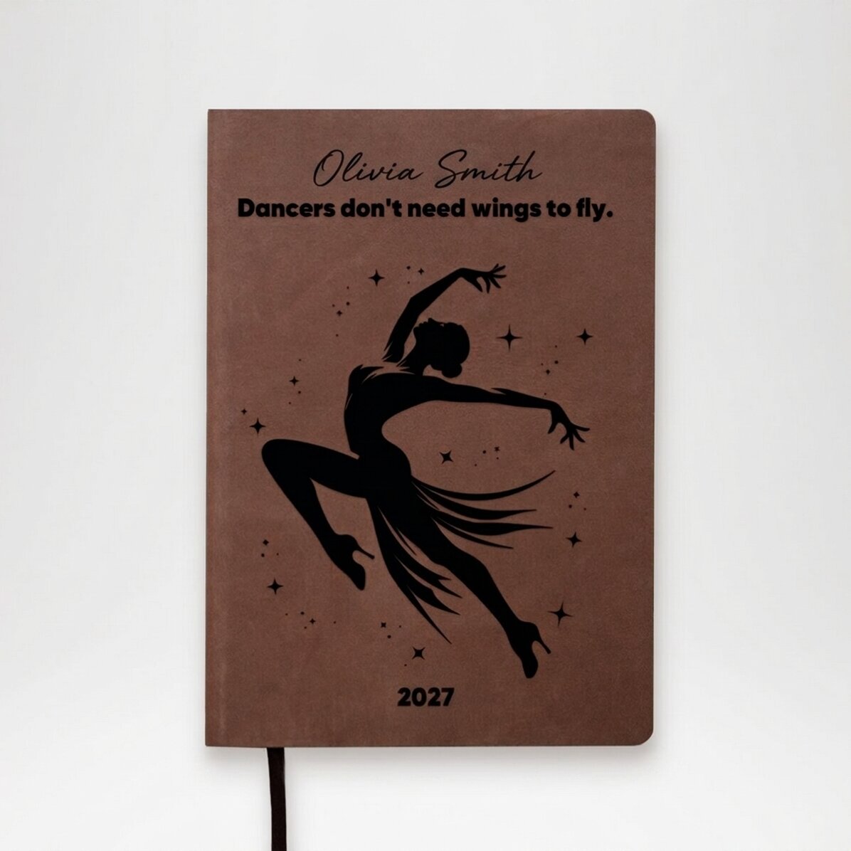 Agenda in pelle personalizzata con scritta - Dancer