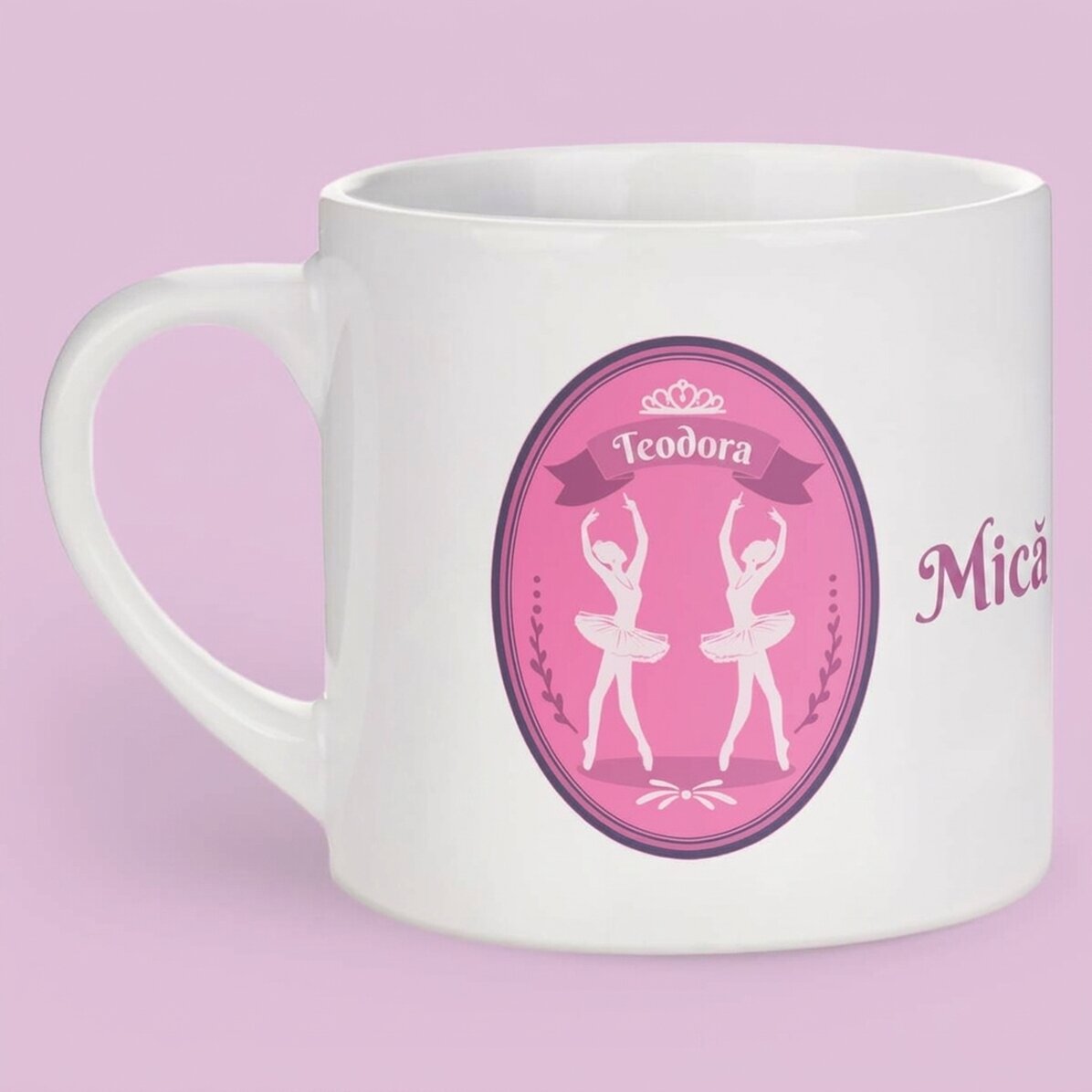 Tazza personalizzata per bambini con scritta - Piccola ballerina