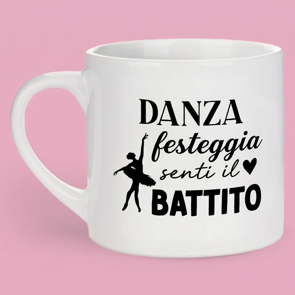Tazza da caffè personalizzata con scritta - Ballerina
