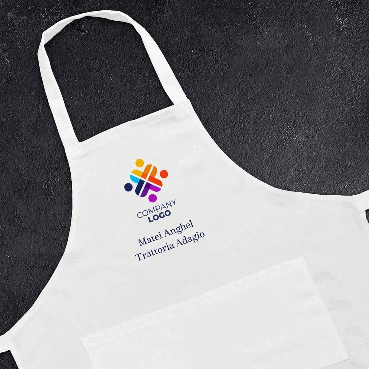 Modello personalizzato con logo e testo