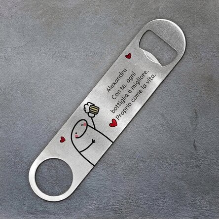 Apribottiglie personalizzato con messaggio - Cute Love