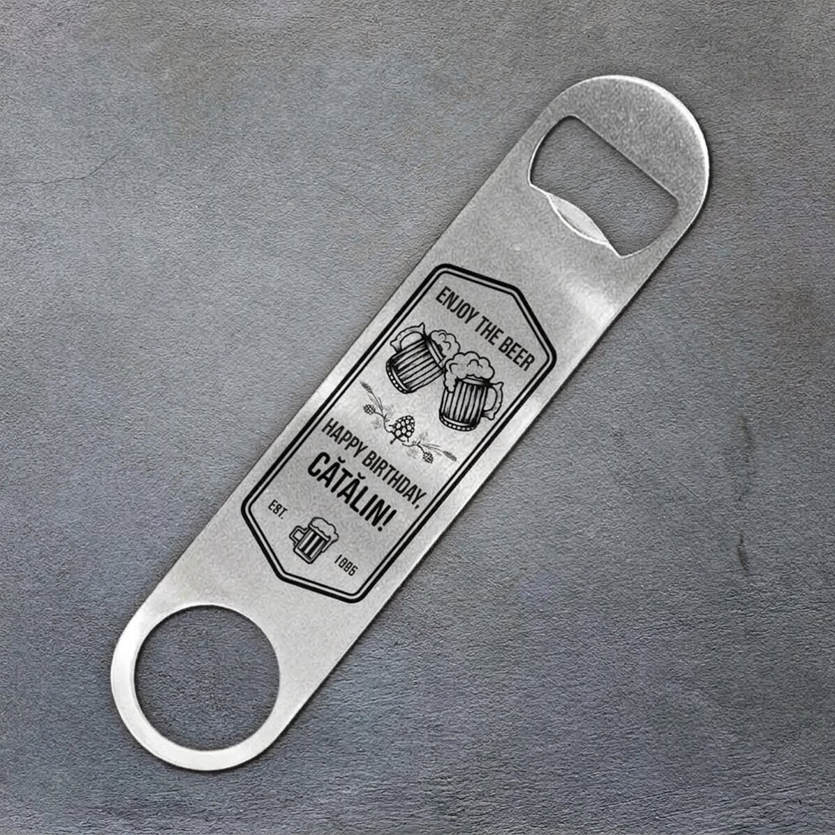 Apribottiglie personalizzato con messaggio - Buona birra!