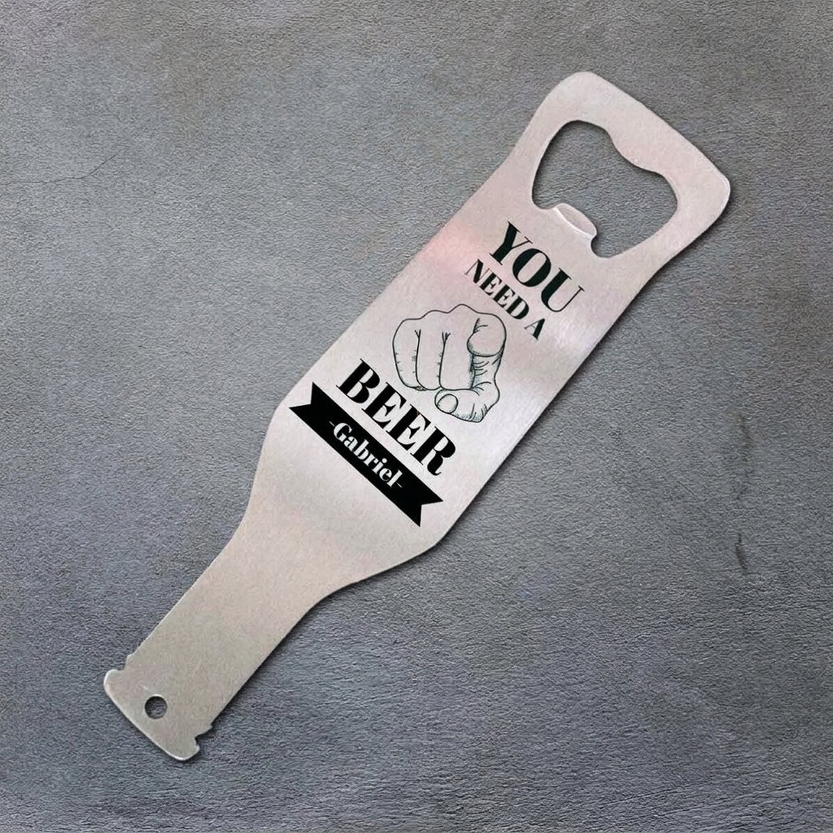 Apribottiglie personalizzato con messaggio - You need a Beer
