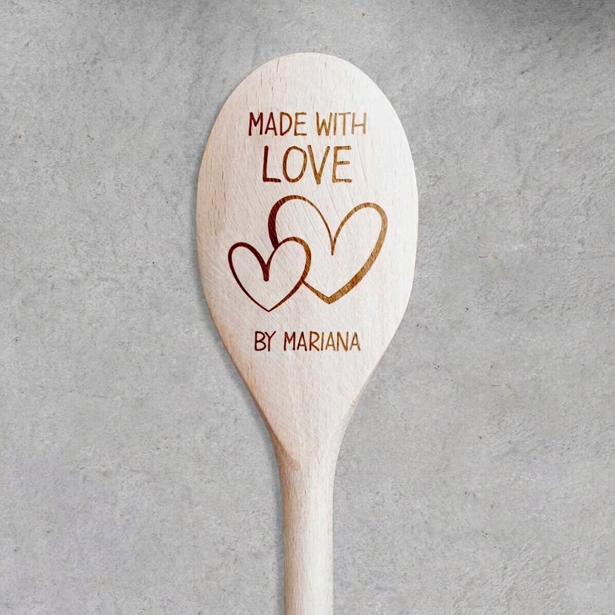 Cucchiaio di legno personalizzato - Love