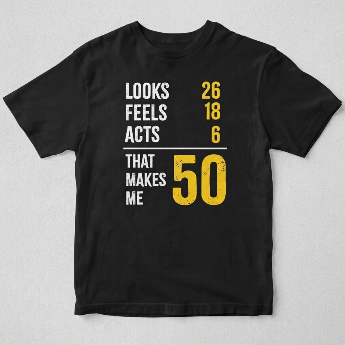 Maglietta in cotone personalizzata con numeri - My real age