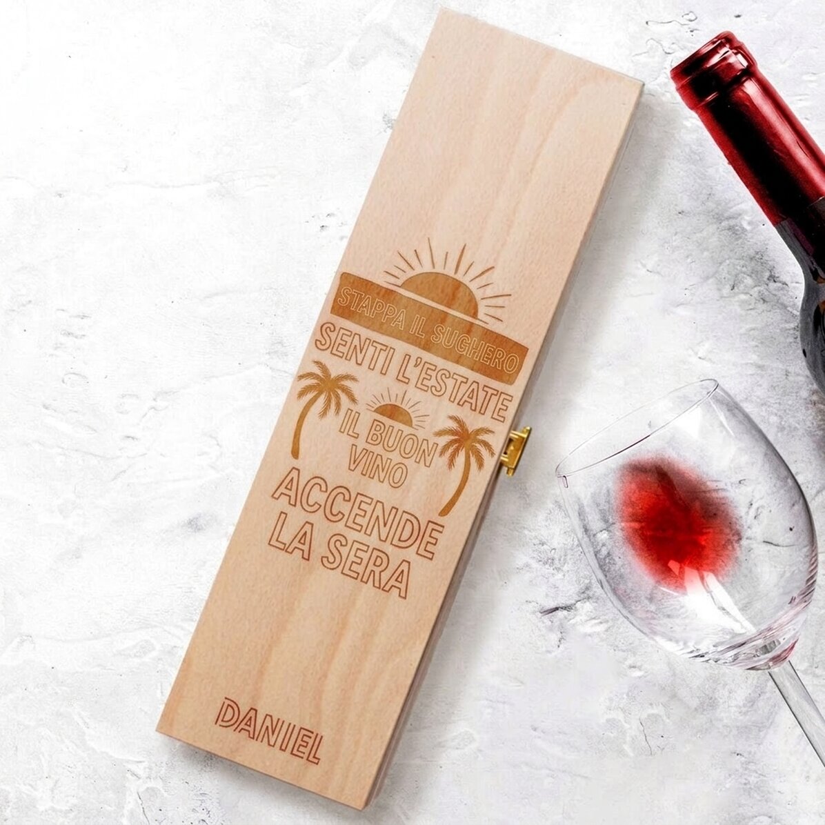 Scatola per vino personalizzata - Summer