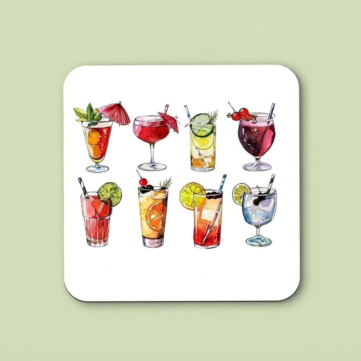 Sottobicchiere personalizzato con scritta - Drinks