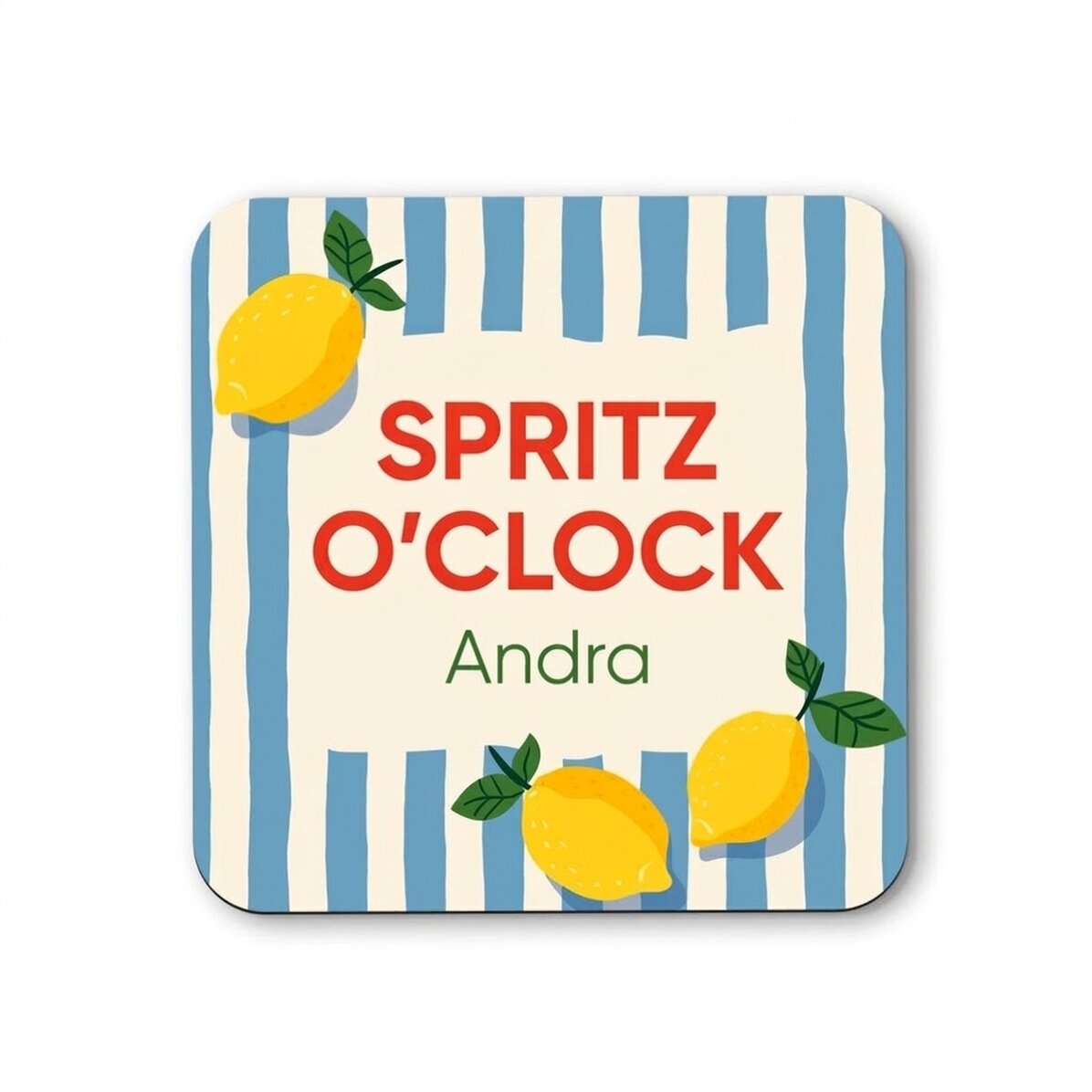 Sottobicchiere personalizzato con scritta - Spritz O’Clock