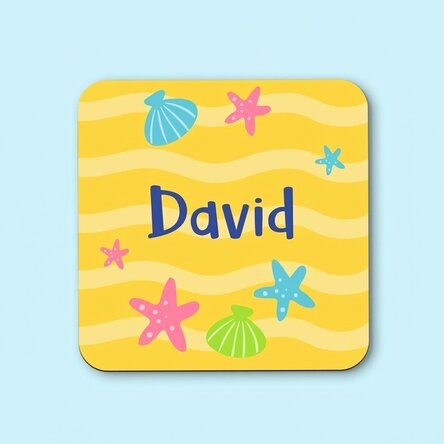 Sottobicchiere personalizzato con scritta per bambini - Summer