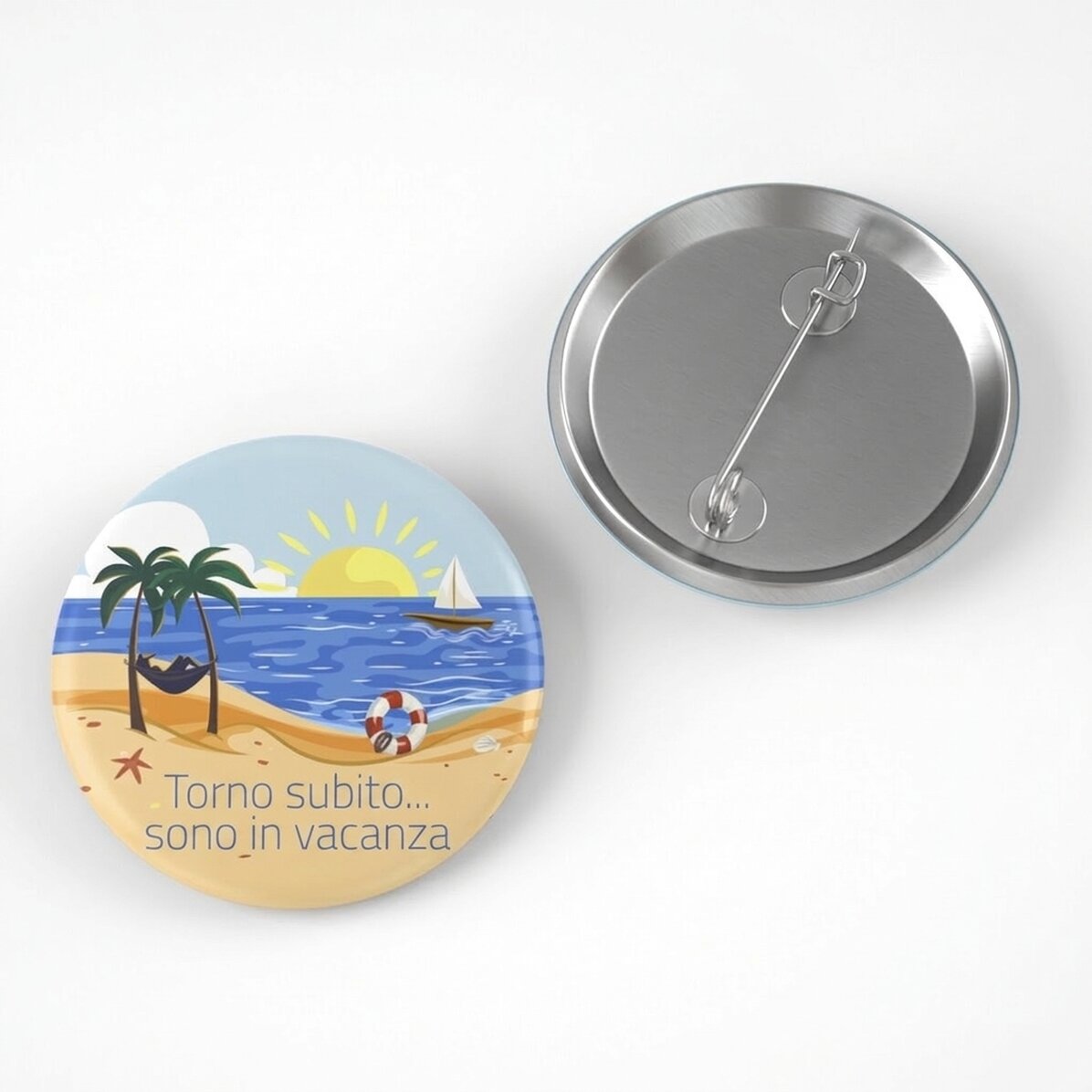 Spilla personalizzata con messaggio - Summer