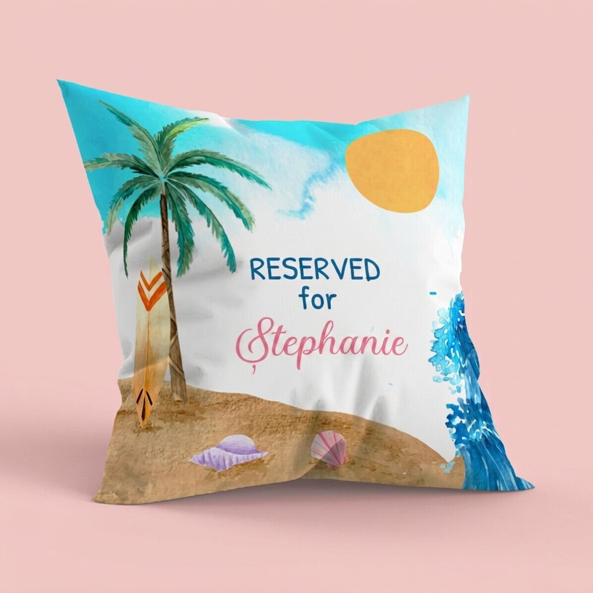 Cuscino personalizzato con messaggio - Summer