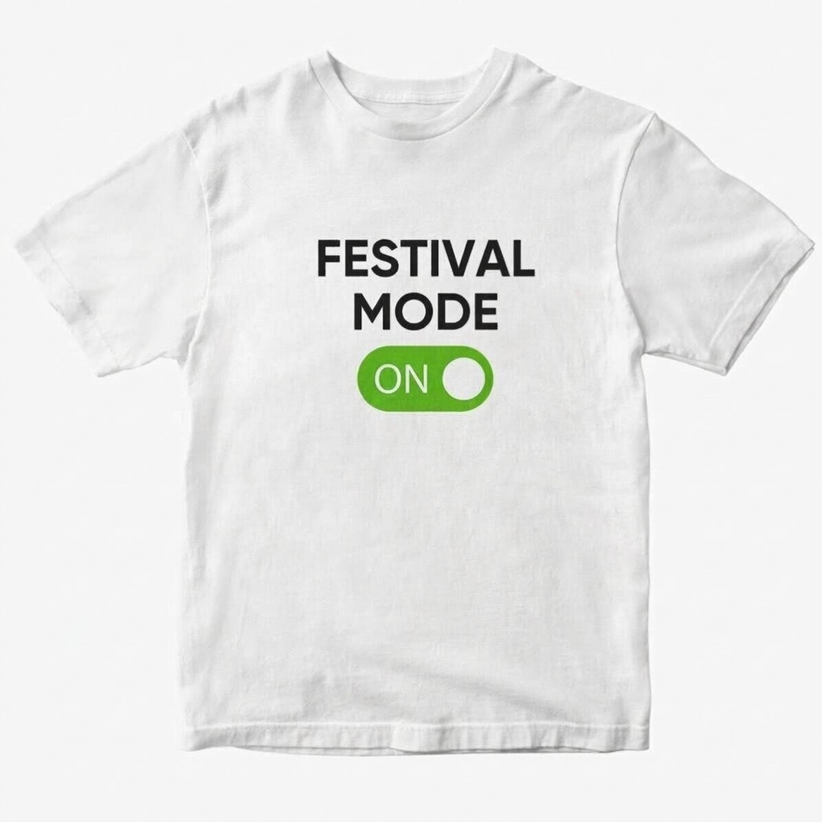 Maglietta in cotone personalizzata con scritta - Festival Mode