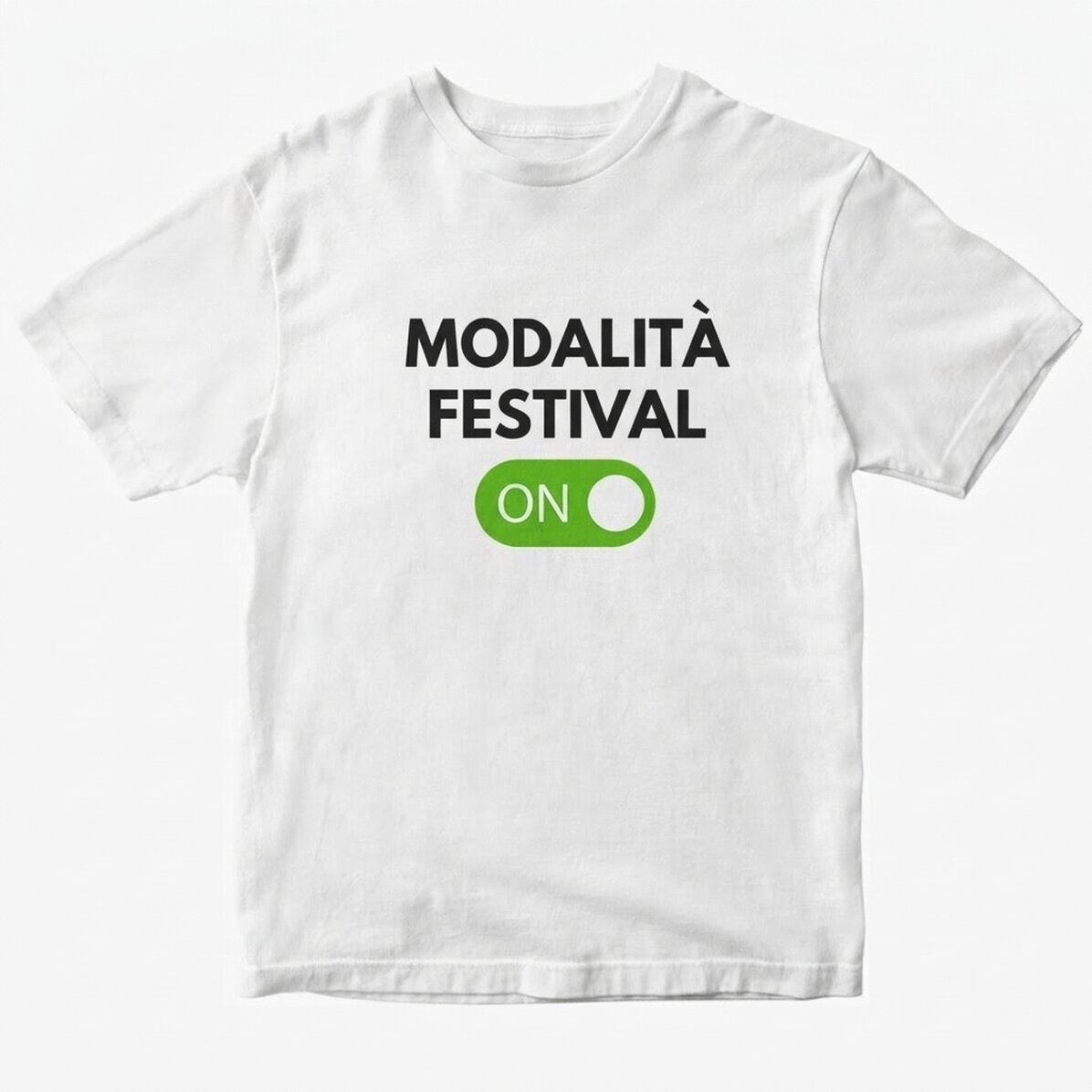 Maglietta in cotone personalizzata con scritta - Festival Mode