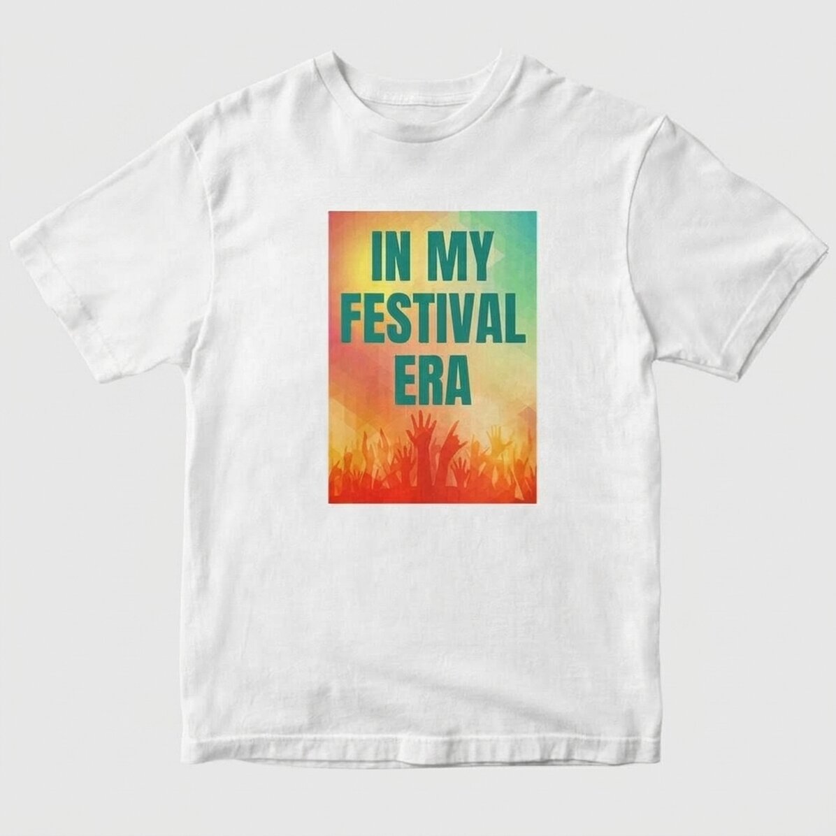 Maglietta in cotone personalizzata con scritta - In My Festival Era