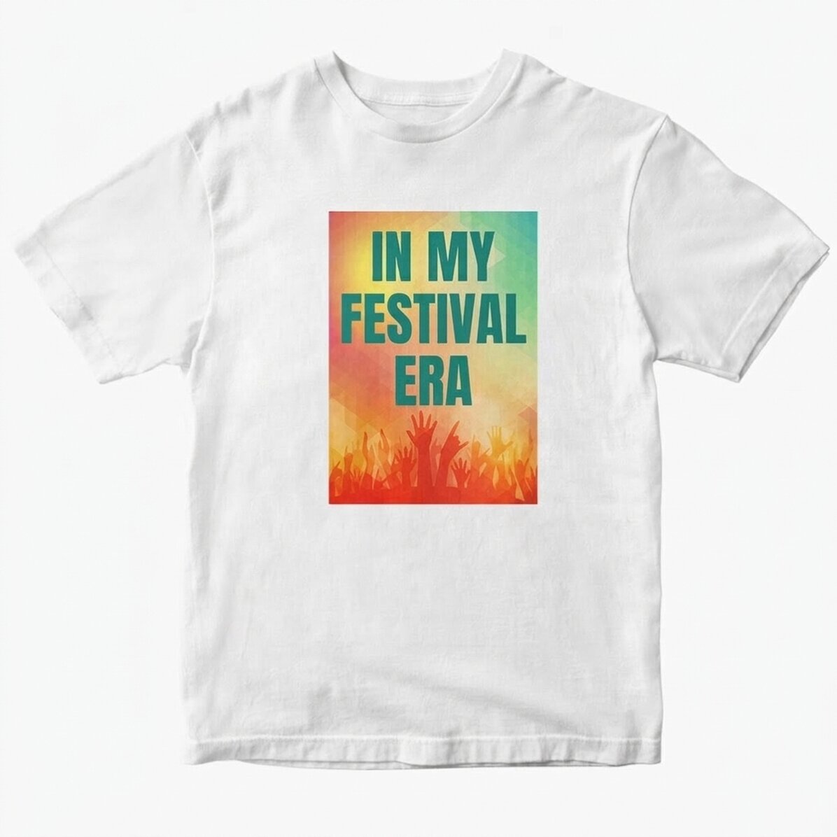 Maglietta in cotone personalizzata con scritta - In My Festival Era