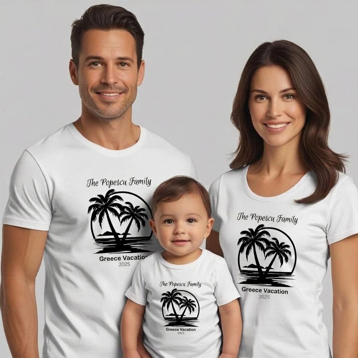 Maglietta in cotone personalizzata per bambini/adulti - Vacanze estive