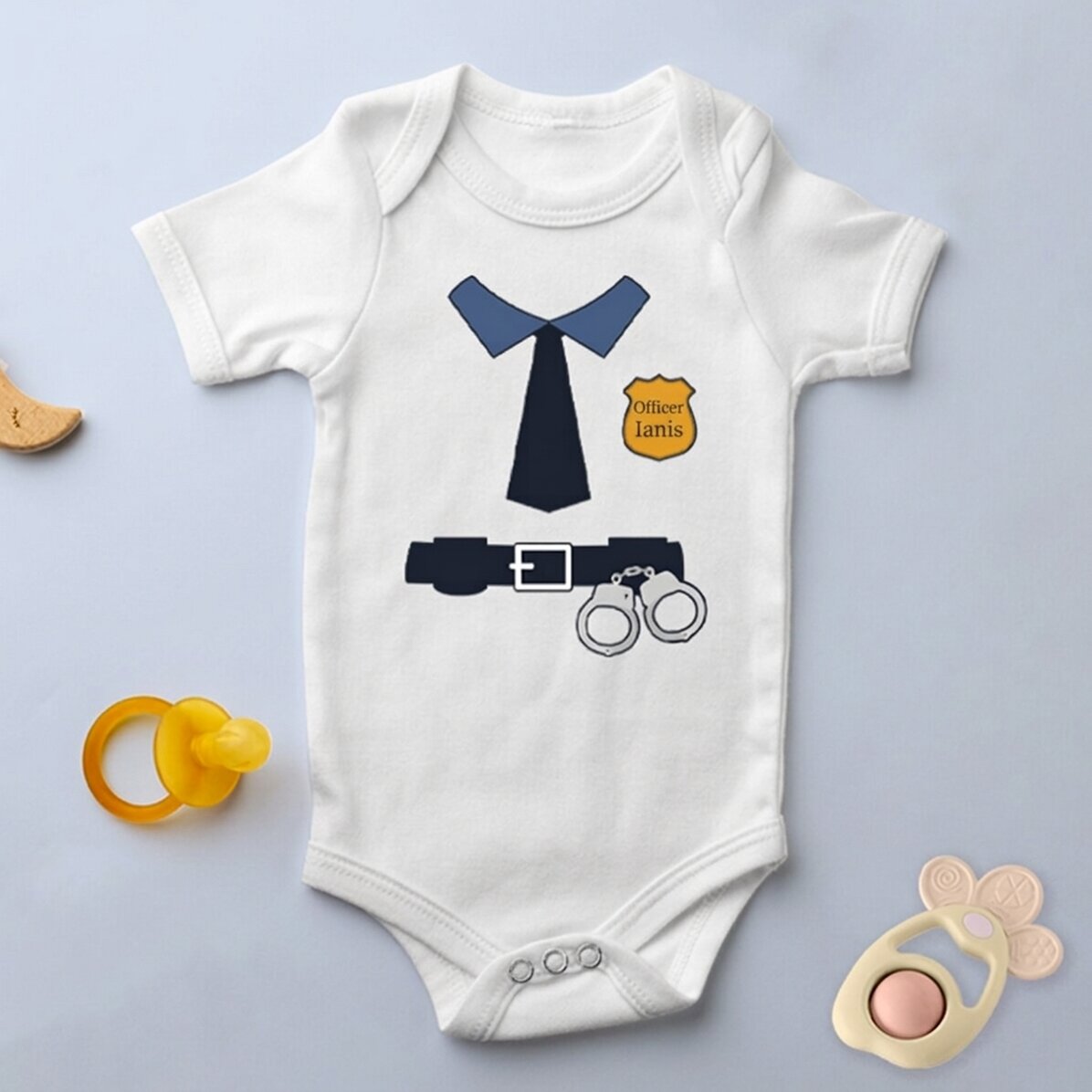 Body per bambini personalizzato con scritta - Poliziotto