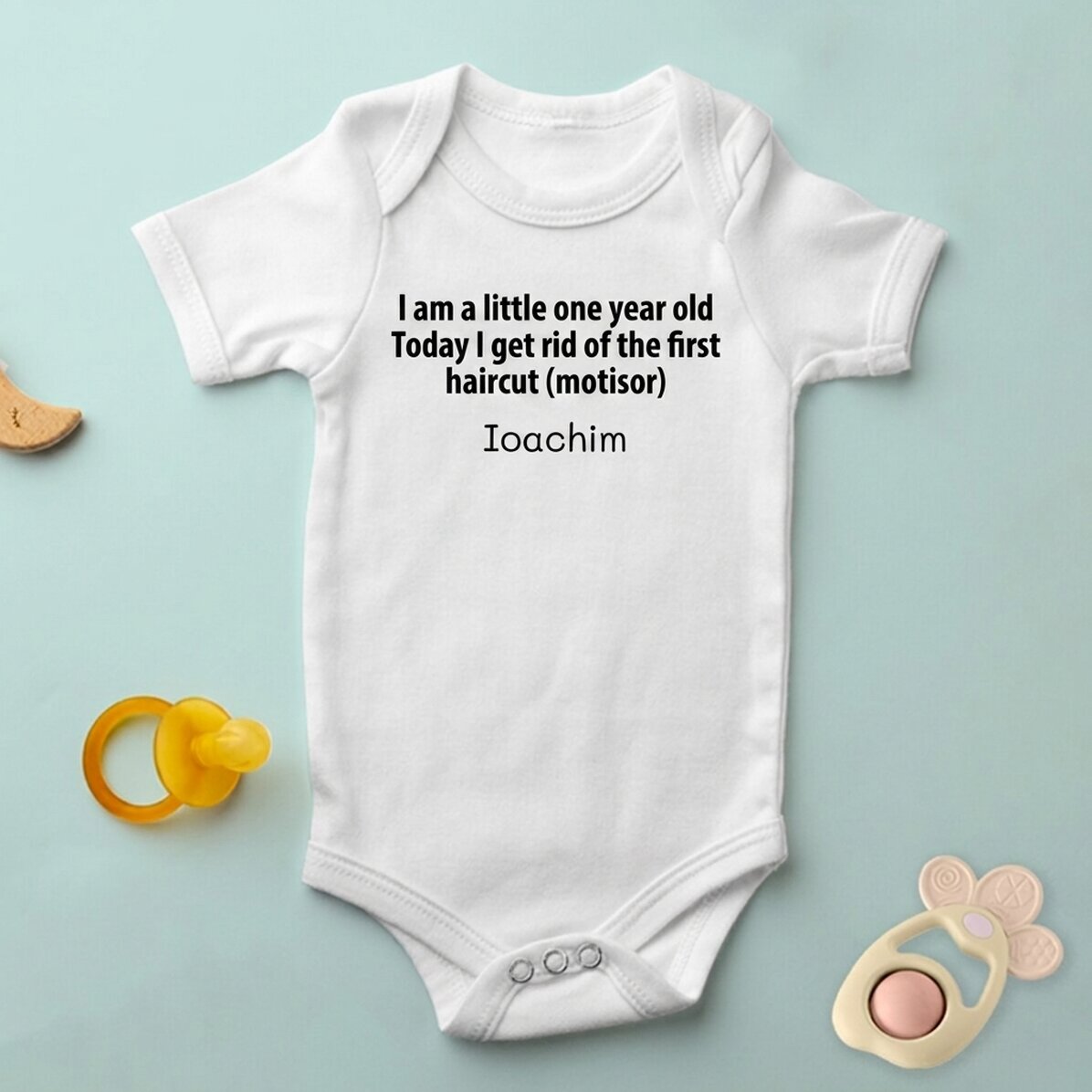 Body per bambini personalizzato con scritta - Modello "Mot"