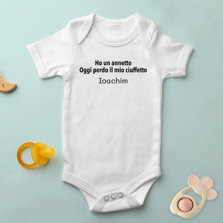 Body per bambini personalizzato con scritta - Modello "Mot"