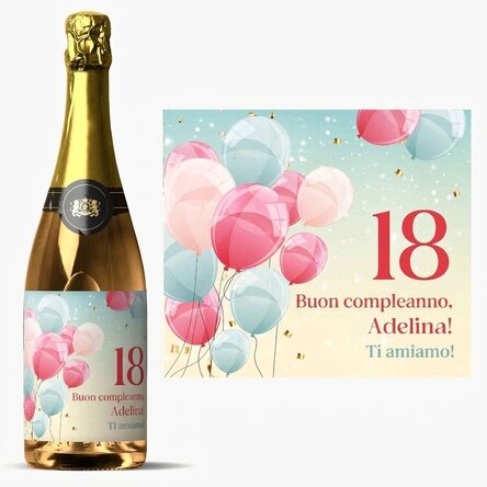 Spumante personalizzato con dedica - Compleanno
