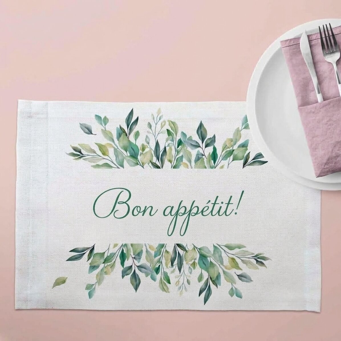 Portapiatto personalizzato con scritta - Buon appetito!