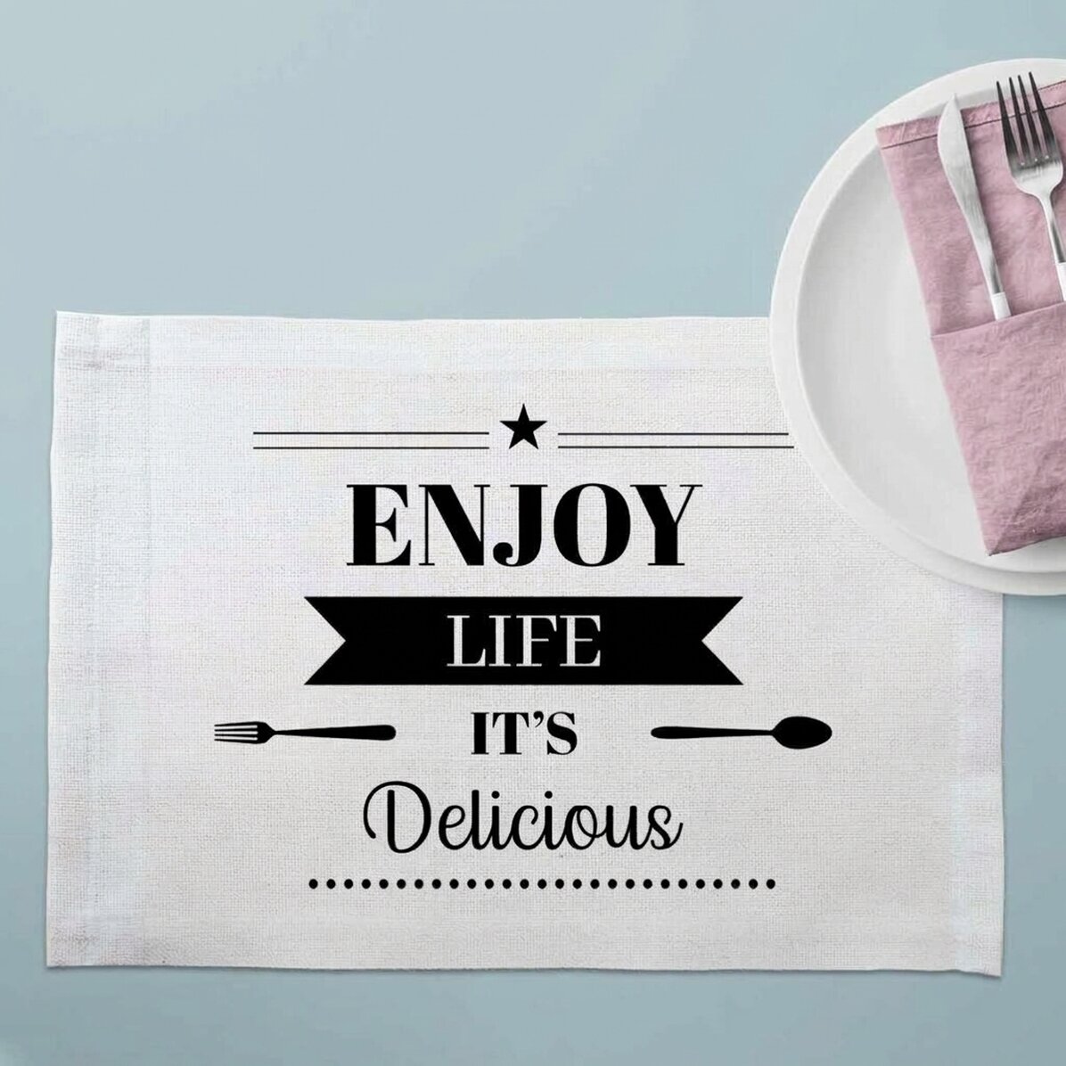 Portapiatto personalizzato con scritta - Delicious