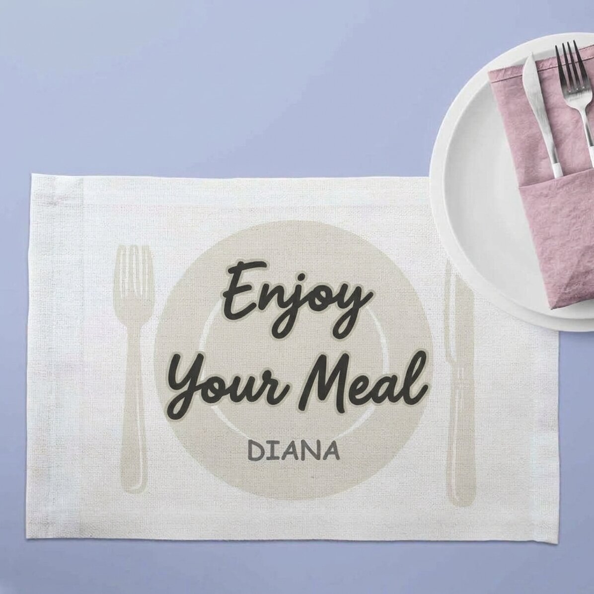 Portapiatto personalizzato con nome - Bon Appétit