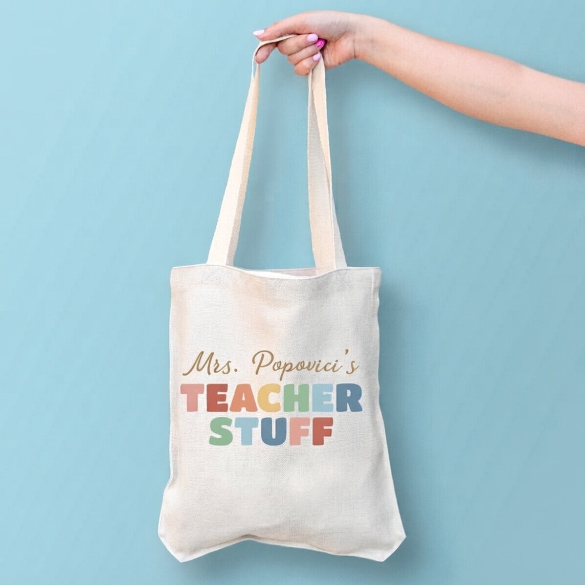 Borsa personalizzata con scritta - Teacher