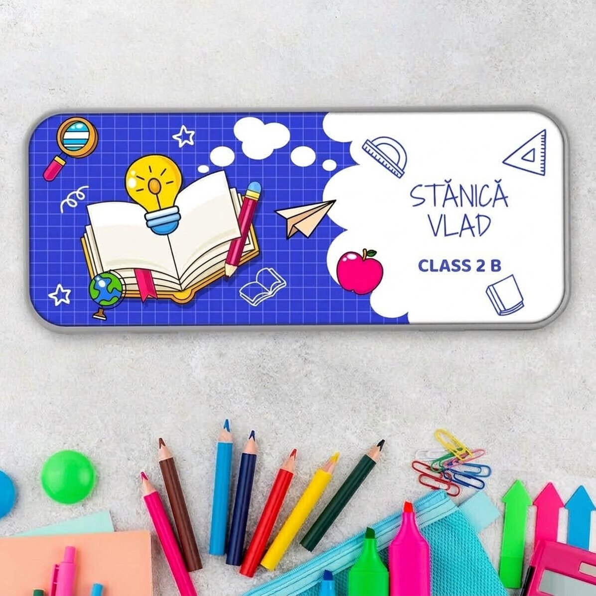 Astuccio personalizzato con scritta - Percorso di apprendimento