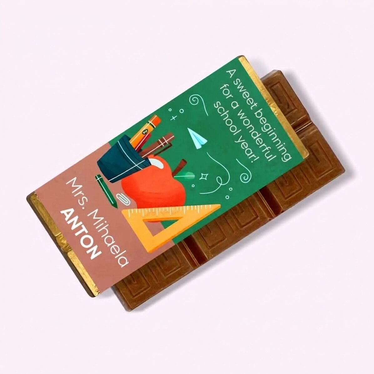 Mini tavoletta di cioccolato personalizzata con messaggio - Maestra