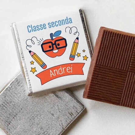 Mini cioccolatino personalizzato con scritta - Scuola