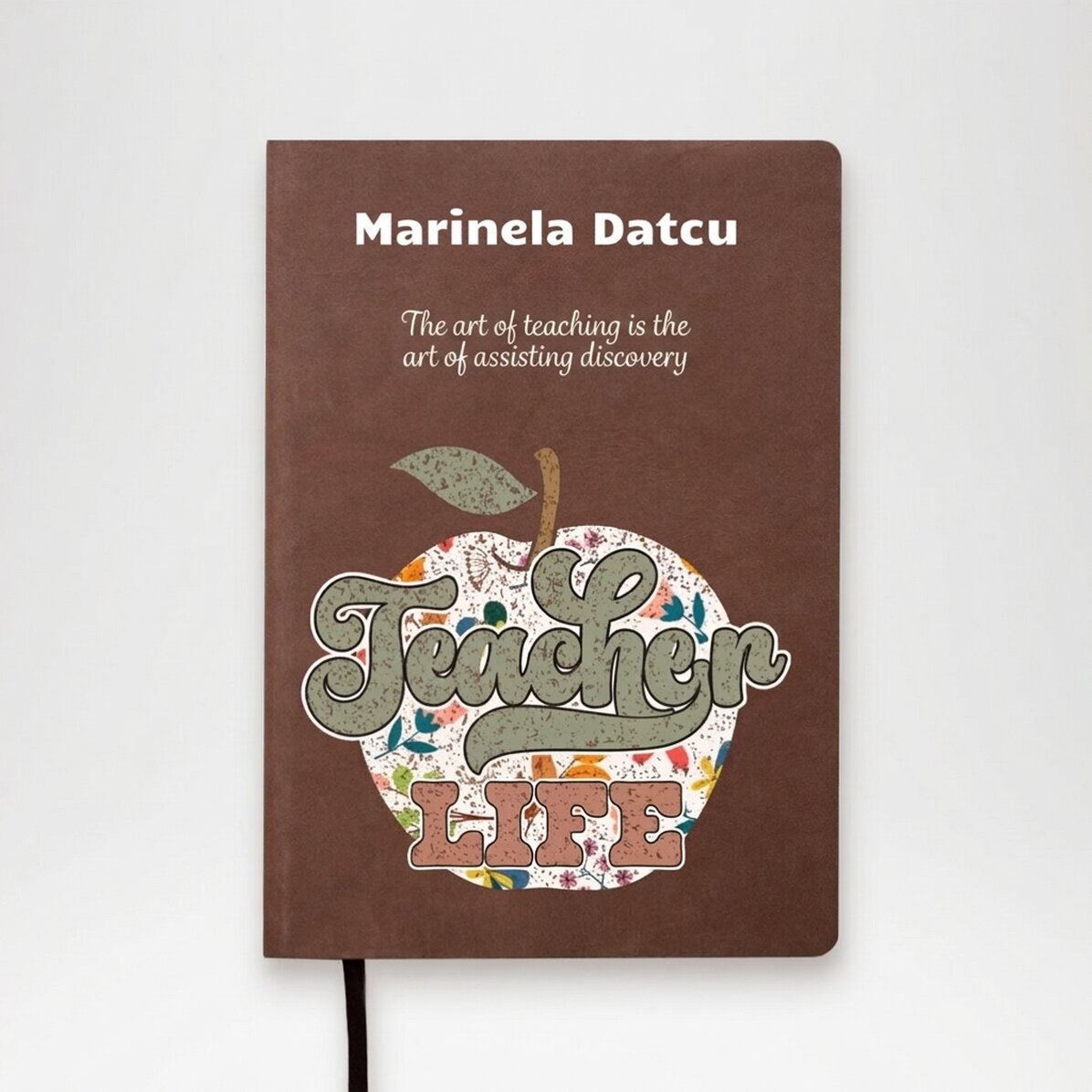 Agenda in pelle personalizzata a colori - Teacher Life