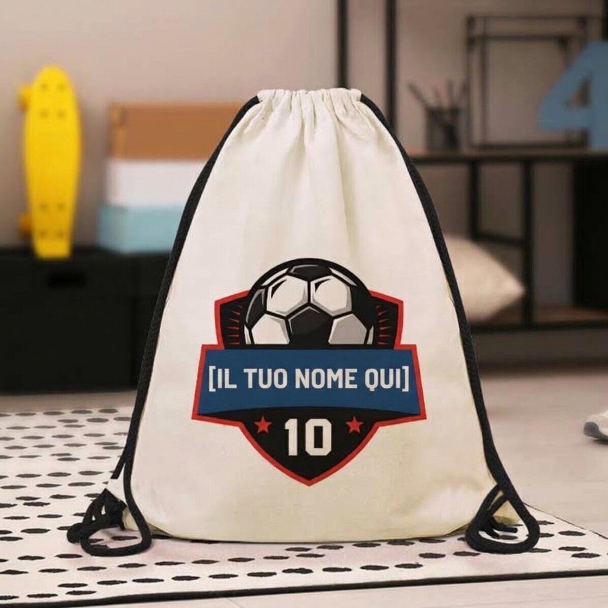 Zaino personalizzato con messaggio - Calcio